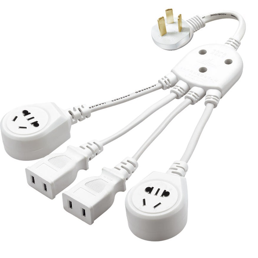 一分四電源轉換插線(三線)